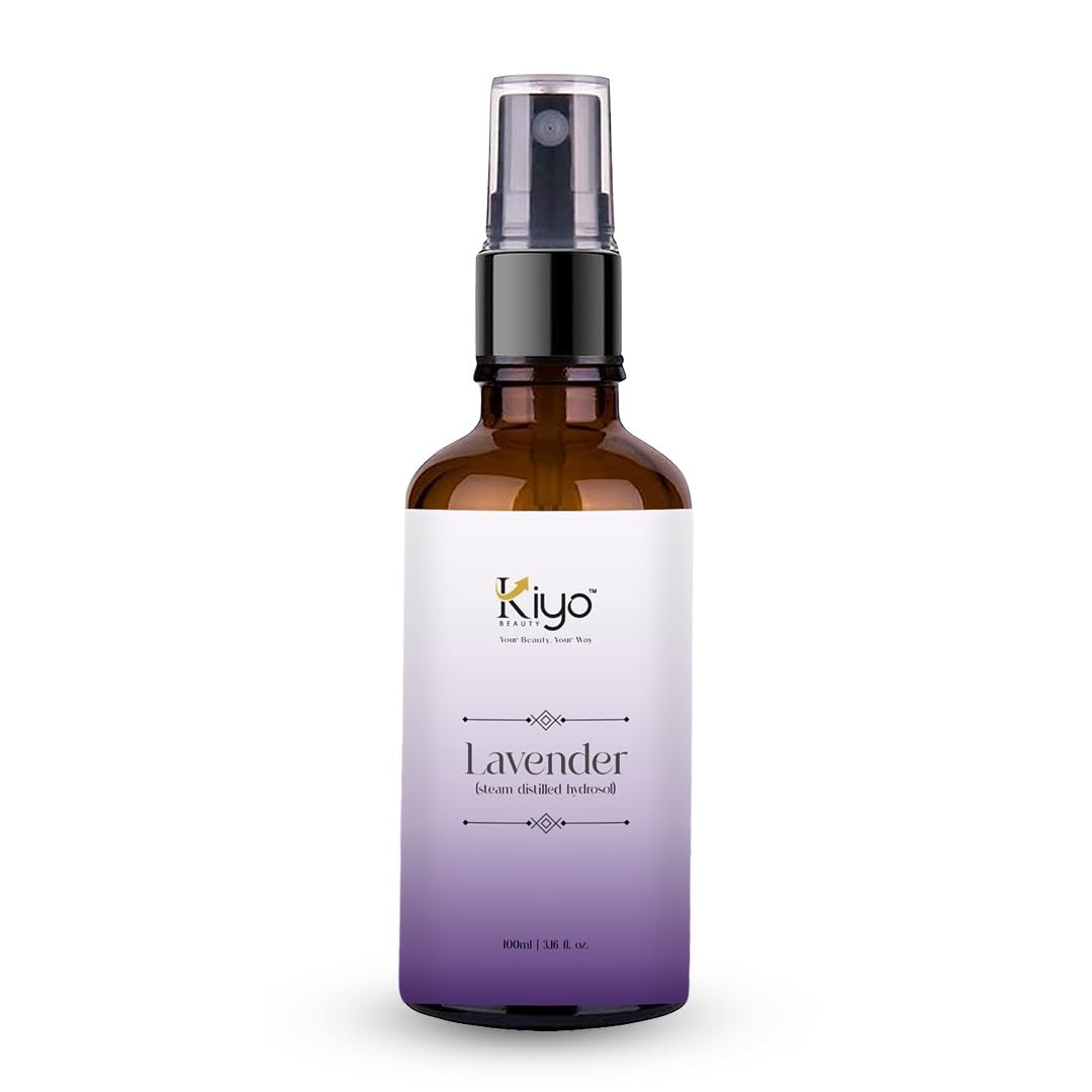 Kiyo Beauty Lavender Hydrosol, Natural Toner And Hydrosol for Skin Care & Hair Care, Hydration, Calming, Alcohol Free, Chemical And Preservative Free