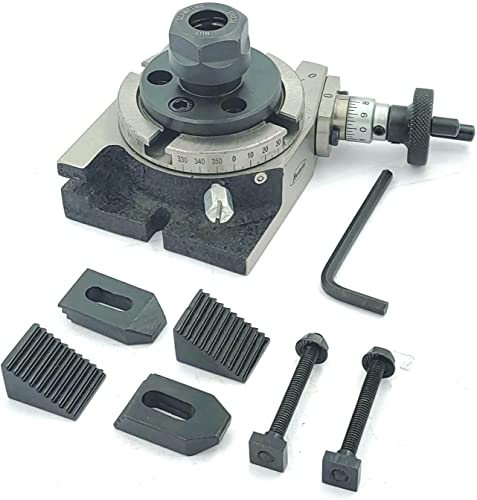 Fraiseuse de table rotative 80 mm de haute précision avec kit ER16 M6
