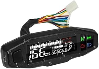 Tacómetro Motocicleta Instrumento Instrumento Digital Universal para Motocicleta tacómetro LED Panel de Instrumentos del Motor medidor de Pantalla Sensor
