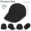 BSBUY Baseball Cap Kids Classic Plain Baseball Hats, Polo Style Baseball Sun-Hat Unisex, Adjustable Sports Casual Cap Breathable Summer Sun Visor Hat Dad Hat for Outdoor Golf Tennis(Black) #1