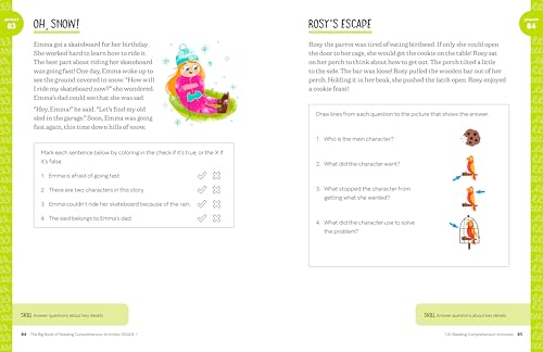 The Big Book of Reading Comprehension Activities, Grade 1: 120 Activities for After-School and Summe