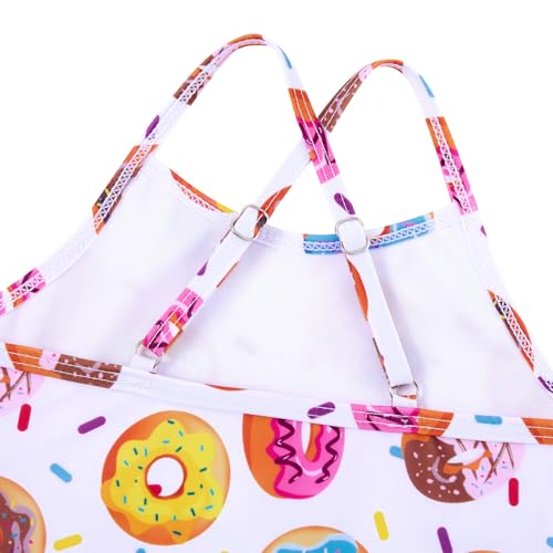 Image of Girls Swimsuit One-piece Bikini Set Two Sets Matching Bathing Suits 2-6T Adjustable Strap Summer Beach