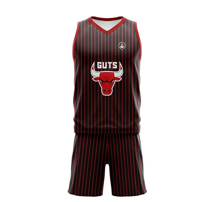 Image of AKIBA Sublimation Print Basketball Jersey with Shorts for Unisex