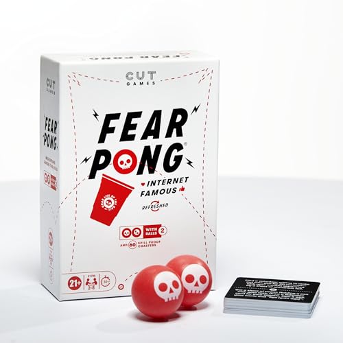 Image of Fear Pong Adult Party Game by Cut | Internet Famous Extreme Pong Game with Wild Dares | Ages 21+ | 2-8 Players | 30 Mins.