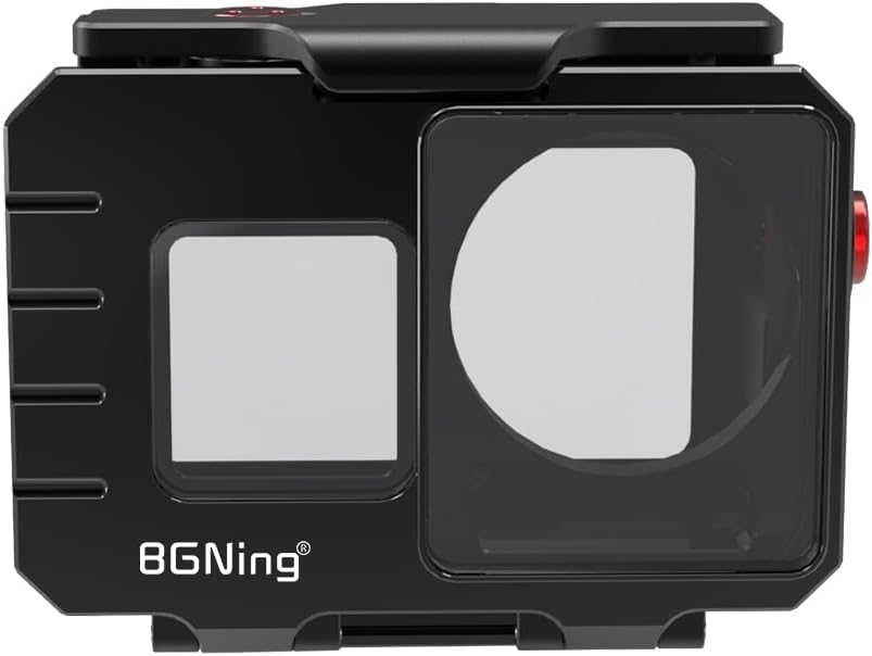 BGNing Diving Camera Protective Frame, Compatible with Action5PRO/4/3 Aluminum Sports Camera Deep Sea Waterproof Case, 80M Underwater Photography (Basics)