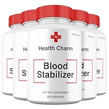 Health Charm Capsules, Premium All Natural Ingredients Blood Pills, Maximum Strength HealthCharm Supplement 5 Pack