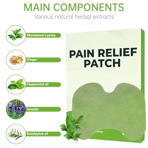 Pain Relief Patch - 60 Pcs Knee Pain Relief Patche Relieve Knee Pain in Minutes,Knee Patches for Pain Relief for Arthritis,Relieves Muscle Soreness in Knee, Neck, Shoulder