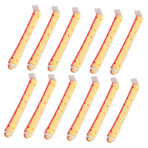 DRESSOOS 12piezas Varilla Para Rizar El Cabello Ondulada Para Permanente Colores Varillas Prácticas De Niñas Herramienta Para Peinar Uso Salón De Belleza