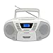 Produktbild Blaupunkt B 120 Boombox mit CD Player für Kinder, tragbarer CD-Spieler mit Radio & USB, MP3-Wiedergabe, Kinderradio mit CD Kopfhöreranschluss, tragbarer CD Player für Kinderzimmer & Reisen - Weiß