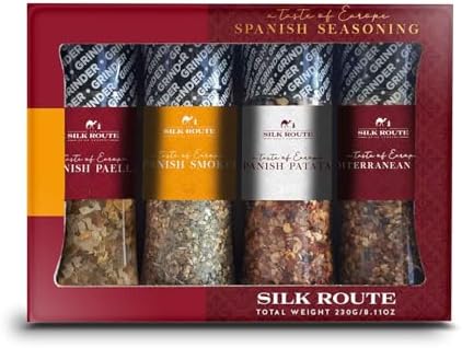 Silk Route Spice Company Spanish Spice Journey Gift Set (4 x 100ml Grinders)