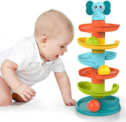 LZDMY Baby Toy 9-18 Months, Ball Drop and Roll Ramp Toy for 1 Year Old Boys Girls, Sensory Toy for Babies 12 Months, Baby Ball Tower Roll ball Game, 1st Birthday Gifts for Babies