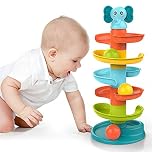 Baby Toy 9-18 Months, Ball Drop and Roll Ramp Toys for 1 Year Old Boys Girls, Sensory Toy for Babies 12 Months, Baby Ball Tower Roll ball Game, 1st Birthday Gifts for Babies Easter Gifts