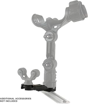 YakAttack SideArm Track Mount | Offset Kayak Accessory Extension for Paddle Holders, Rod Holders & Camera Mounts | Compatible with MightyMount, GearTrac & Most Track Systems | Made in USA