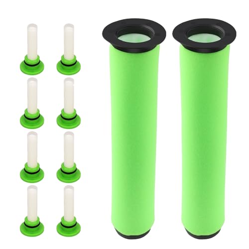 Sgizoku (2+8) Pack Washable Dirt Bin Stick Filters for Gtech Air Ram MK2 & Air Ram MK2 K9 Cordless Vacuum Cleaner Filters Replacement Parts