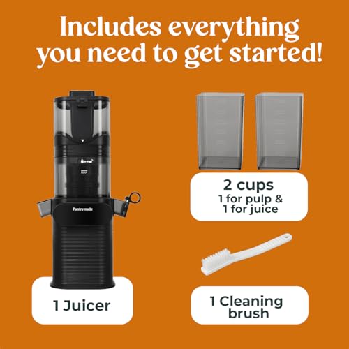 Image of Pantrymade Cold Press Juicer, 5.5 inch Feed Chute, High Juice Yield, BPA Free