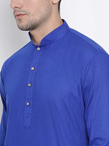 Image of Royal Kurta Mens Cotton Long Kurta Pyjama Set