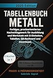 TABELLENBUCH METALL: Farbiges, praxisorientiertes Nachschlagewerk für Ausbildung und Werkstatt mit SI‑ Einheiten, Tabellen, Rechnern