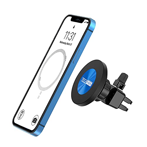 �y2021�N TechMatte �ԍڃz���_�[ �}�O�l�b�g iPhone12/12Pro/12 mini/12Pro Max �������� magsafe�Ή� �Ў�E�� 360�x��] �����h�~ �G�A�R�� �����o�����p �X�} �z�z���_�[ MagSafe�[�d�ɔ��