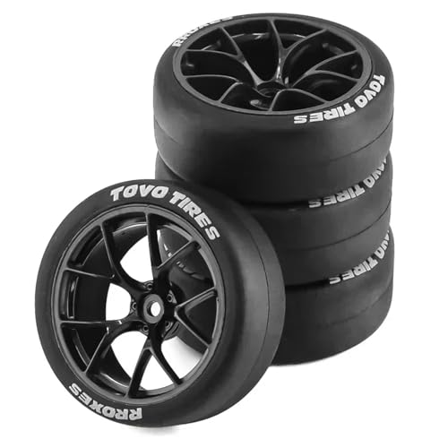 RC���[�V���O�p�[�c For Tamiya For Kyosho For HPI For HSP For TT01 For TT02 XV01 PTG-2 4��65�~�����[�g���n�[�h�h���t�g�^�C��1/10 RC�A�b�v�O���[�h�A�N�Z�T���[(Black)