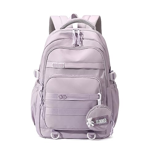 JMSUN Mochila Impermeável Feminina Mochila leve e fofa para mulheres, mochila para laptop de viagem casual mochila para computador de casal