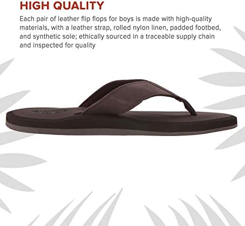 FLOJOS Men's Cole2.0 Flip-Flop, Dark Brown, 9 | Image 7