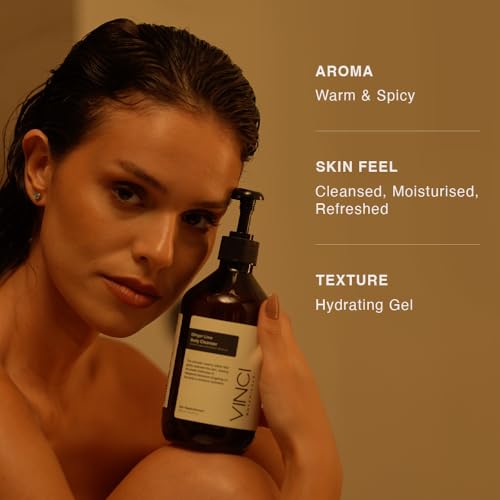 Image of Vinci Botanicals Ginger Lime Body Cleanser | Aromatic Body Wash to Hydrate & Balance Skin | Alternative to Regular Soap | Fresh & Citrus Aroma | Vegan, Cruelty & Paraben-Free | 500 ml