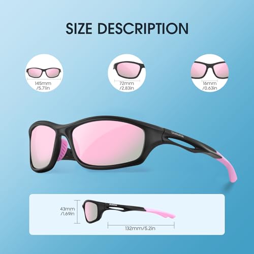 Image of Duduma Polarized Sports Sunglasses for Men Women Running Cycling Fishing Golf Driving Shades Sun Glasses Tr90