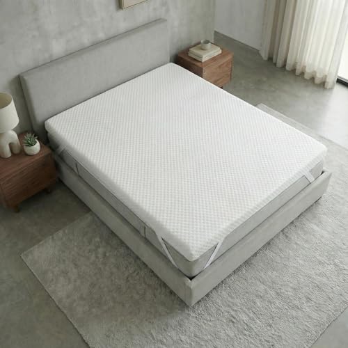 Topper Viscoelástico 135x190 cm – Grosor 8 cm | Fabricado en España | Alivia la Presión | Reduce la Tensión Corporal | 100 % Viscoelástica | Funda Transpirable Desenfundable y Lavable | CertiPUR - Imagen 6