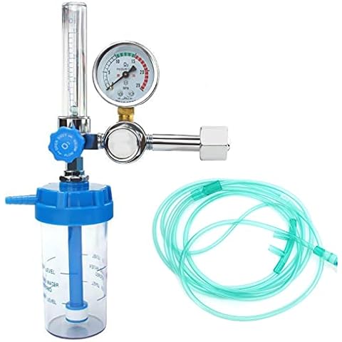 YH.YX11A Buoy Type Oxygen Inhalator Absorber Flow Meter Pressure Gauge Reducing Valve Regulator G5/8 BSPP Cover