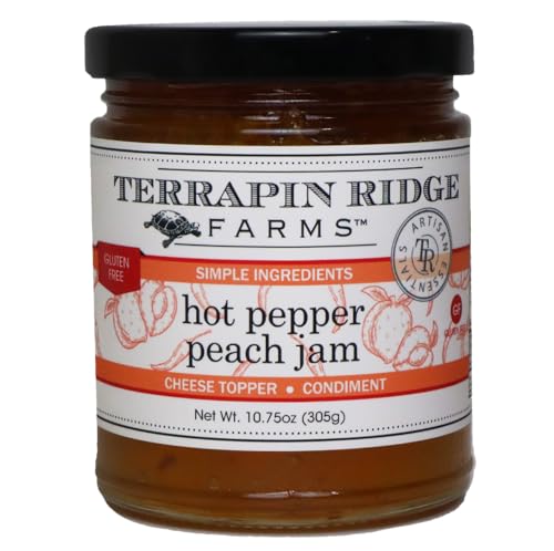Terrapin Ridge Farms Hot Pepper Peach Jam with Mild Heat