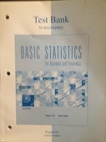 Test Bank: Tb Basic Statistics Business & Economics 0256215146 Book Cover