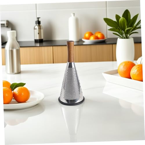 Rallador de queso en acero inoxidable con mango de madera miniatura 5