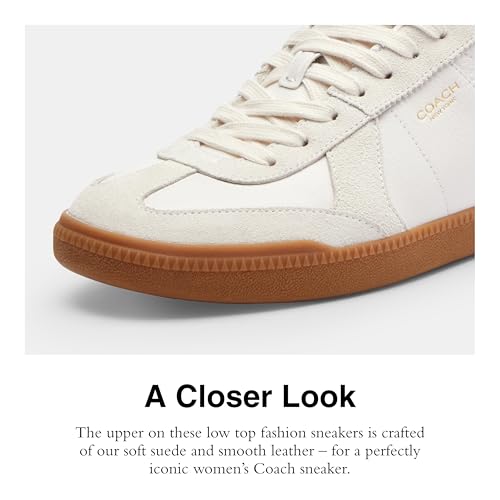 Coach Women's Ellis Sneaker, Optic White, 74