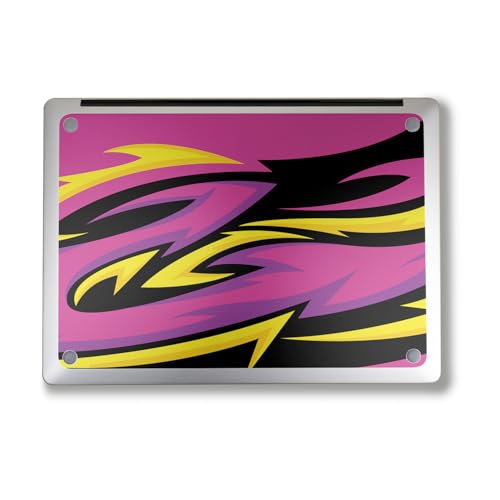 Image of Laptop Skin Compatible with Alienware M18 R2 (2024) - Tribal Magenta - Premium 3M Vinyl Protective Wrap Decal Cover - Easy to Apply | Crafted in The USA by MightySkins