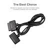 CSTESVN SNES Controller Extension Cable, 2-Pack 1.8M/6FT Replacement Controller Extension Cable for Super Nintendo SNES SFC Game Console