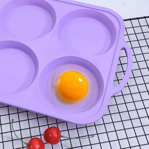 Highkit Grand Moule à Muffins en Silicone pour 6 Muffins avec Cadre Métal – vue 9
