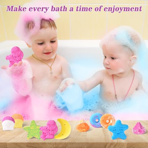 DUAIU Bath Bombs Gift Set 10Pcs Natural Handmade Bath Bomb Set Organic Bubble Bath Bombs with Essential Oil,Anniversary Valentines Mothers Day Birthday Gifts Set for Women, Mum, Girls - Image 7