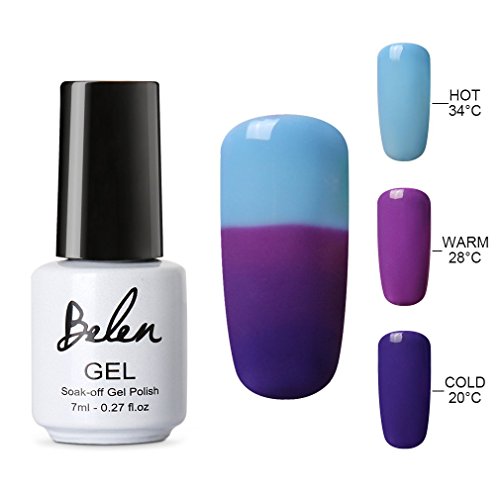 Belen Thermal Temperature Color Changing Gel Nail Polish Soak Off UV LED Nail Lacquer 4222