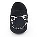Lidiano Baby Nubuck Vamp Soft Sole Toddler Loafers Boat Shoes Crib Shoes (6-12 Months, Black)