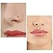 MODRSA Faux Nose Ring Spring Clip on Nose Hoop Fake Lip Earrings Non Piercing Jewelry for Women