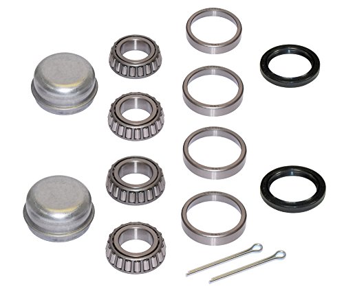Pair of Trailer Bearing Repair Kits for 1-1/16 Inch Straight Spindles