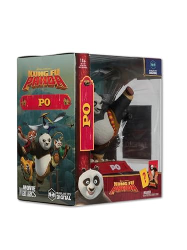 Po (Movie Maniacs: Kung Fu Panda) Figurine posée de 15,2 cm avec McFarlane Toys Digital Collectible