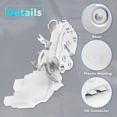 Image of X AUTOHAUX Replacement Front Left Driver Side Power Door Lock Actuator Motor for Honda Accord 2003 Door Latch Actuator Assembly Replace No.72150SDAA02 White