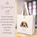 GRAZDesign Personalisierbare Hundemotiv Tragetasche aus Baumwolle mit Knopf und Namen, Ideal für Hunderassen-Liebhaber - Cocker Spaniel
