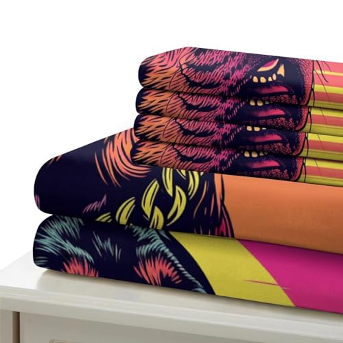 Housse de couette chien Rowena 3D 200x200 microfibre avec 2 taies
