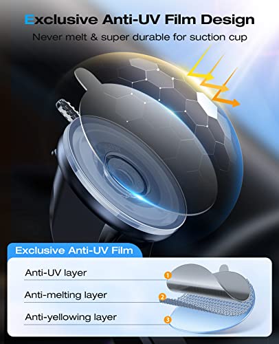 Vicseed Phone Mount For Car With [Anti-Melting Anti-Uv Film] Strong Power Suction Cup Dashboard & Windshield Car Phone Holder Mount Durable Hands-Free Universal Cell Phone Holder For All Mobile Phones #TOP2