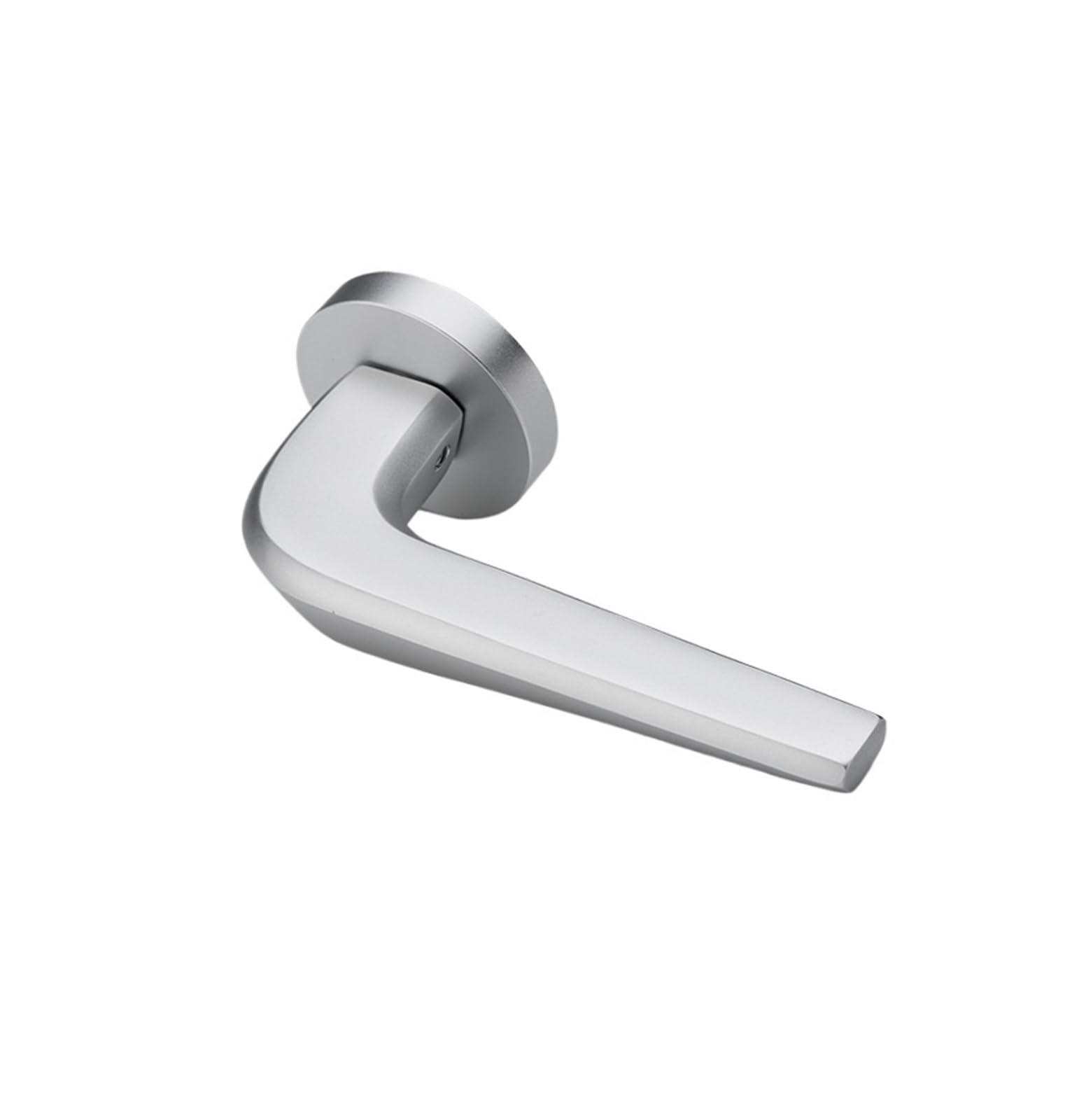 Poignée de porte intérieure noire solide en aluminium design épuré pour maison moderne