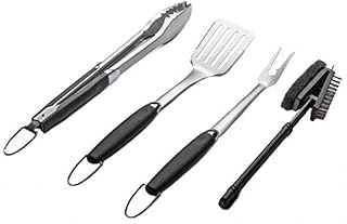 Simplistex - Heavy Duty - 4 Piece Stainless Steel Barbecue Grill Tool Set