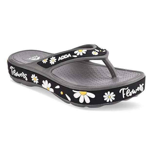 Image of ADDA Slippers for Women || Durable & Comfortable || Anti-skid Sole || Lightweight || Fashionable || Super Soft || Outdoor Slipper