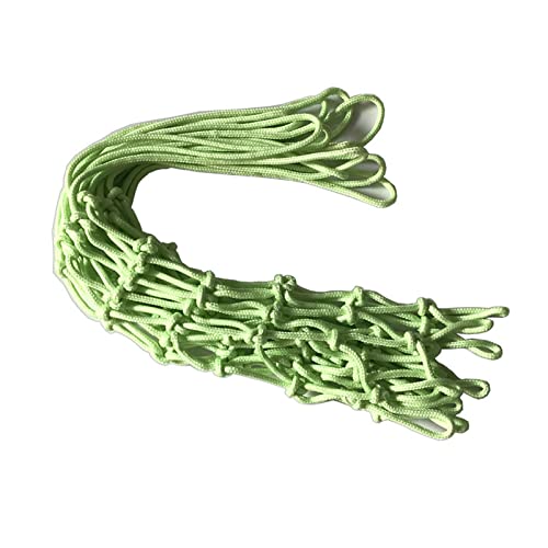 AYNEFY Nylon Basketball Net, 19.7in Self Luminous Green Replacement Net for Night Trainning, Strong & Durable with Easy Install, Indoor and Outdoor Use